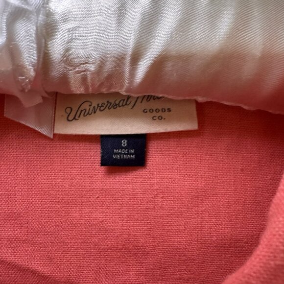 Universal Thread Short Sleeve Romper Womens Size 8 Coral Pink - Picture 7 of 9